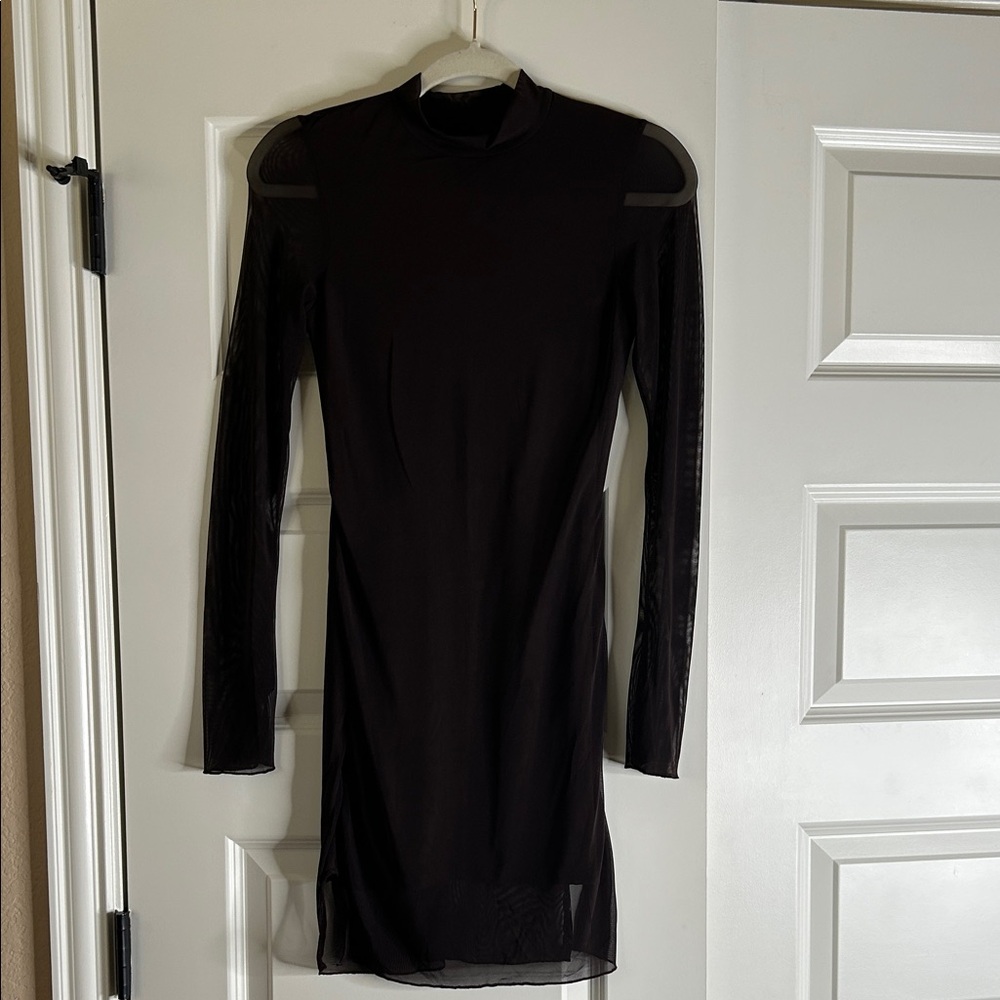 Womens Mesh Mini Dress